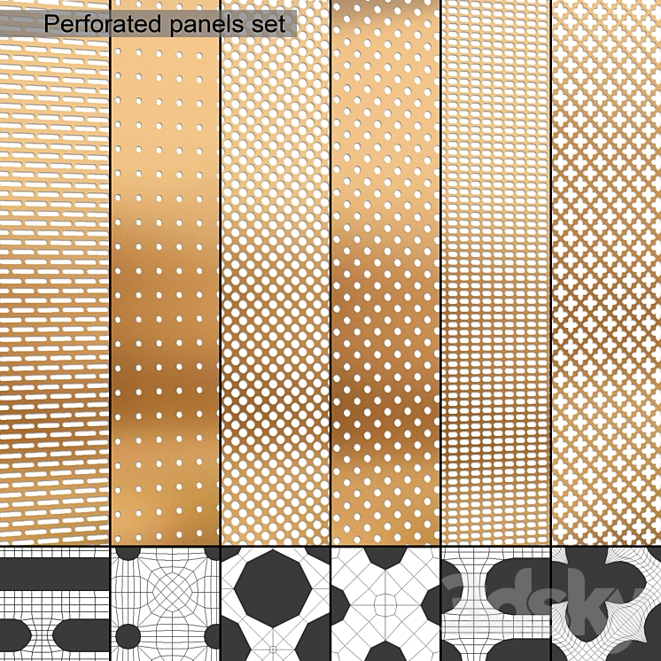 Perforated panels 3DS Max - thumbnail 1