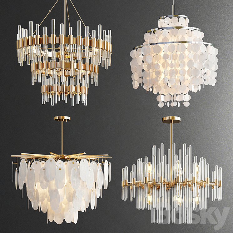 Four Exclusive Chandelier Collection_31 3DS Max Model - thumbnail 1