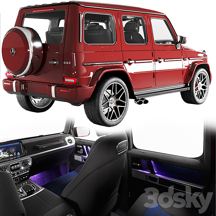 Mercedes Benz G63 AMG 2020 3D Model