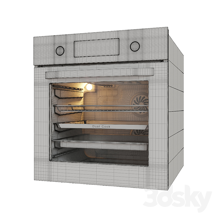 Electric oven Samsung NV64R3531BS 3DS Max - thumbnail 2