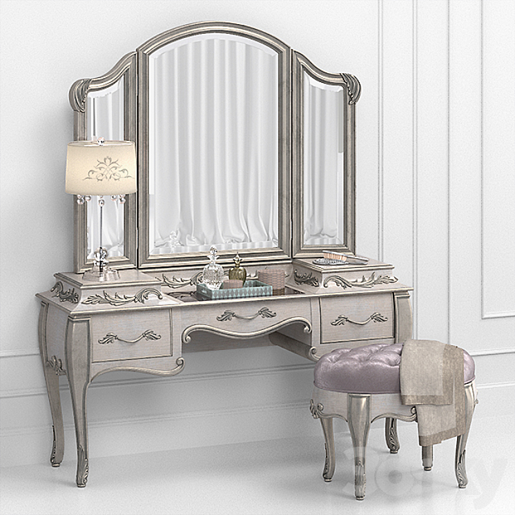 Bella terra vanity furniture set 3DS Max Model - thumbnail 1
