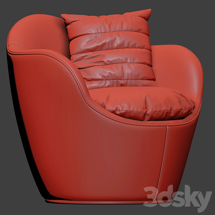 Lína swivel chair 3DS Max - thumbnail 2