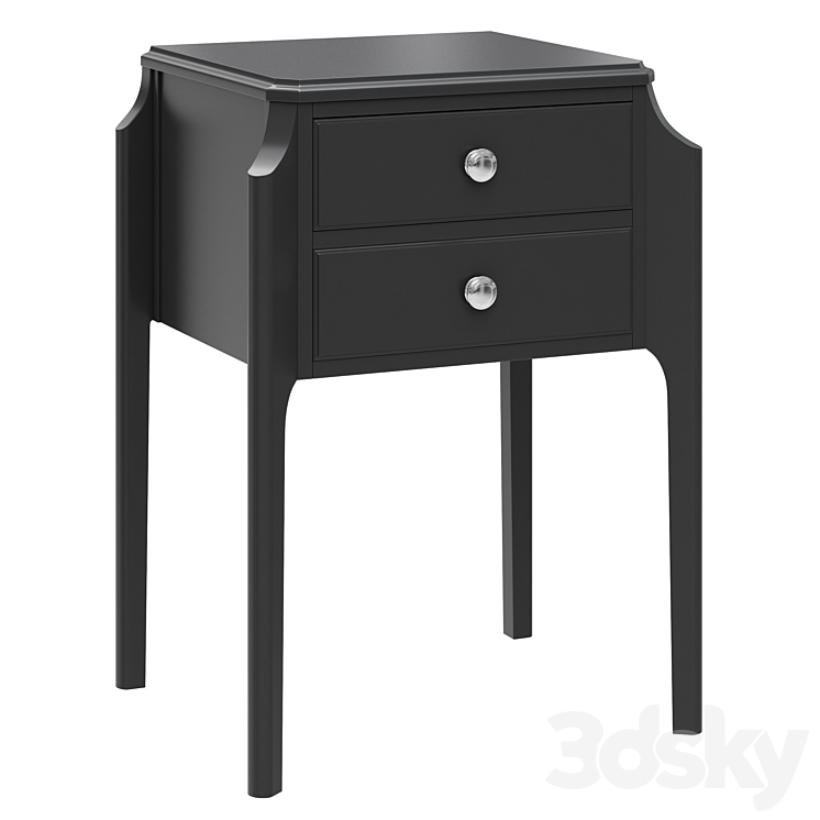 Dantone Home Bedside table Le Vizage with 2 drawers 3DS Max - thumbnail 1