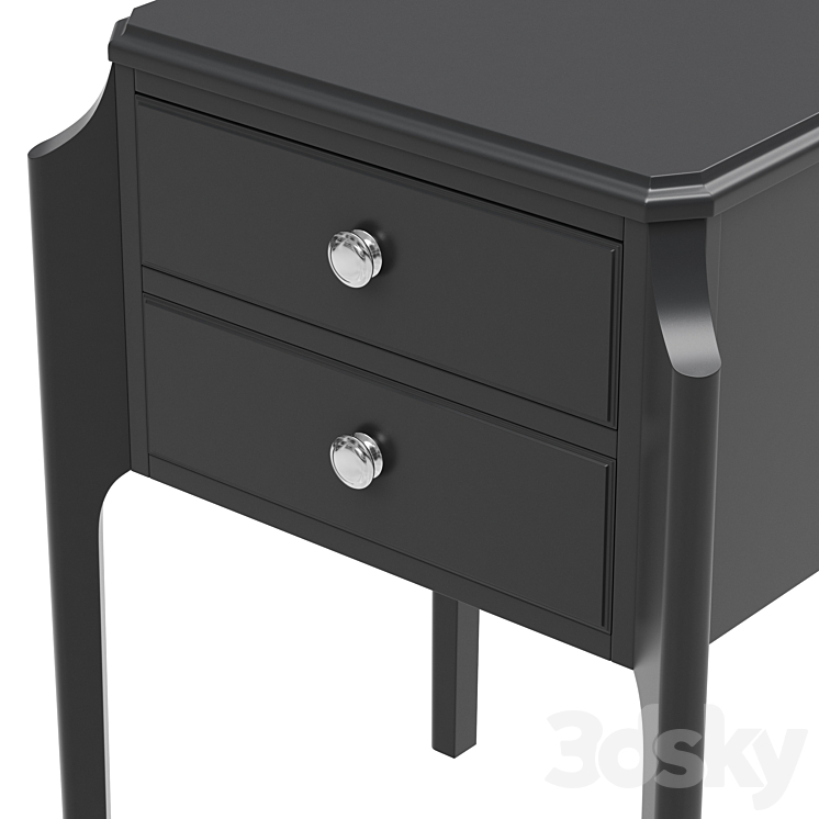 Dantone Home Bedside table Le Vizage with 2 drawers 3DS Max - thumbnail 2