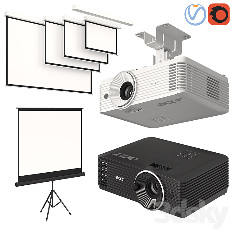 Projector Acer with Screens Set