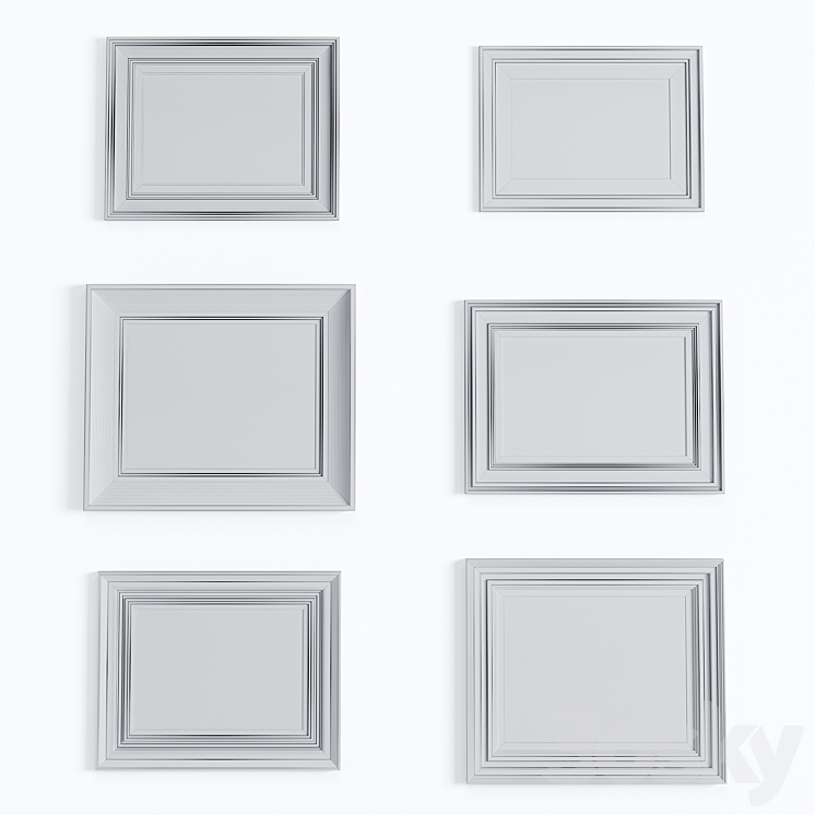 Paintings Set by Ian Houston 3D Model