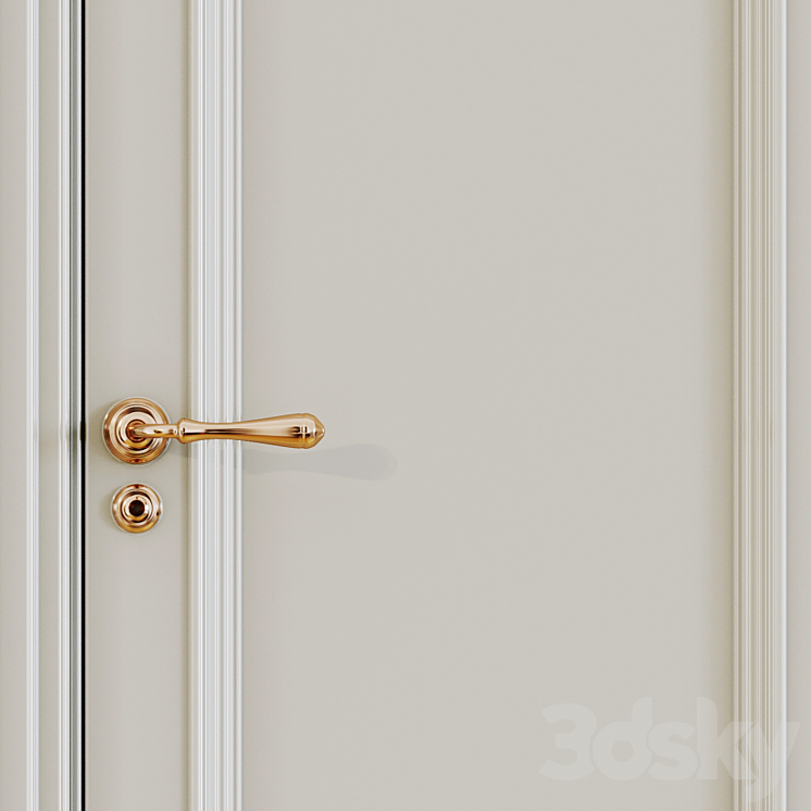 Classic interior doors 3D Model