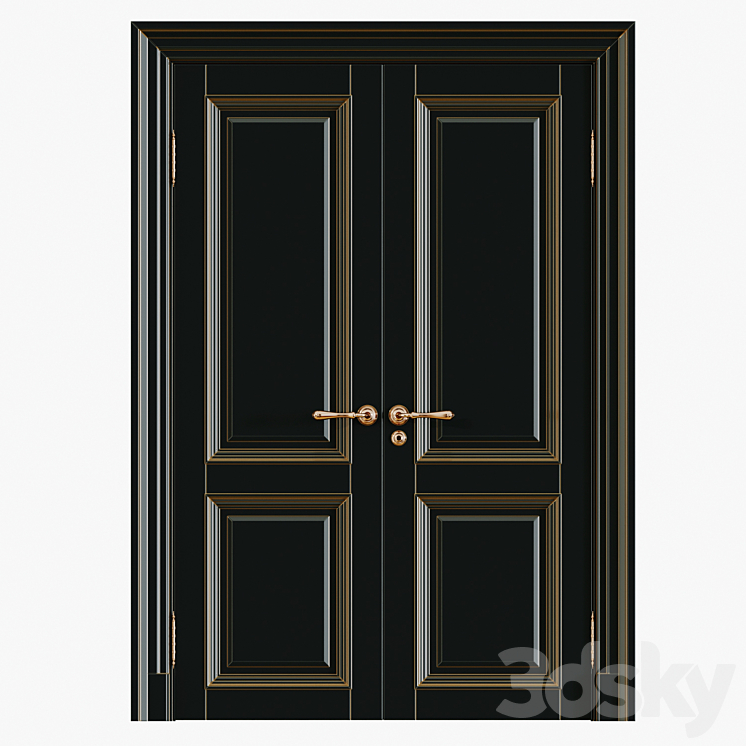 Classic interior doors 3D Model