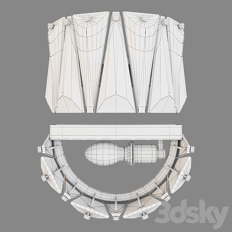 Maytoni: Wall Lamp - Puntes (MOD043WL-01CH) 3D Model