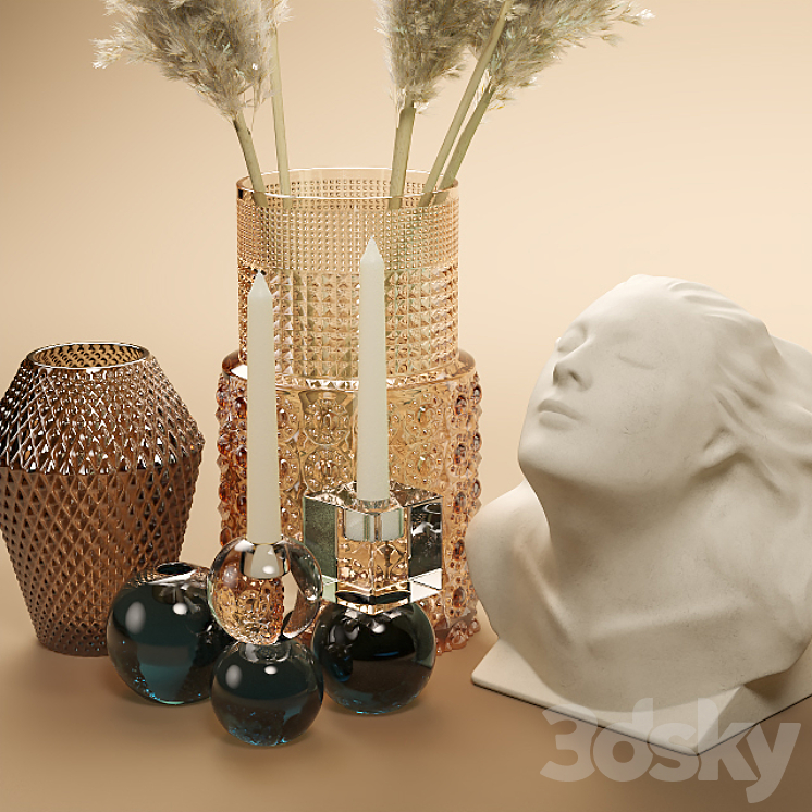 Decorative set 3D Model