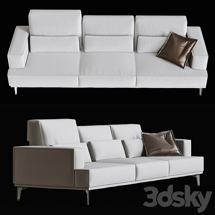 Sofa Maxdivani Groove 3D Model