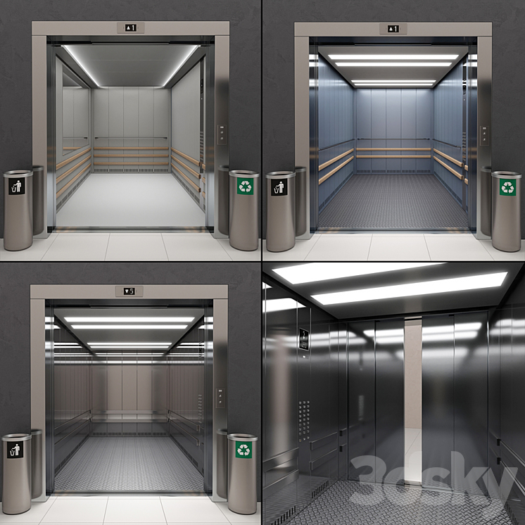 Lift Kone TRANSYS (KDS 300) 3D Model