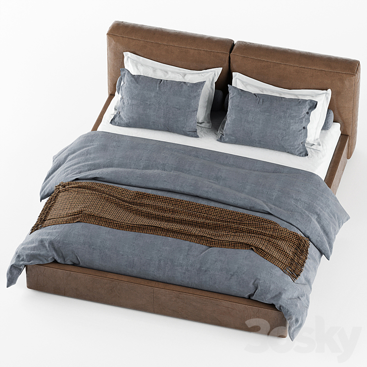 Bed Nicoline Soft 3DS Max - thumbnail 2