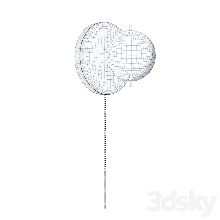 Postmodern wall lamp SIGNAL SCONCE 3D Model