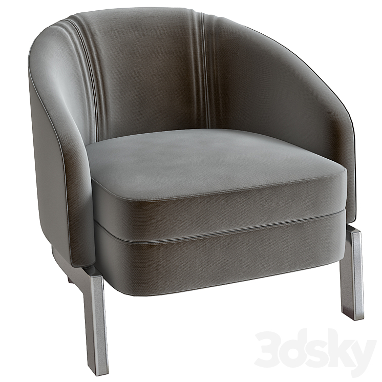 Molteni and Chelsea Low Armchair 3DS Max - thumbnail 1
