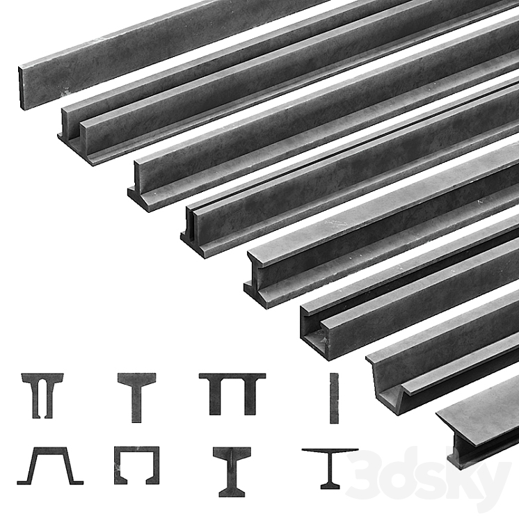 metal beam 3D Model