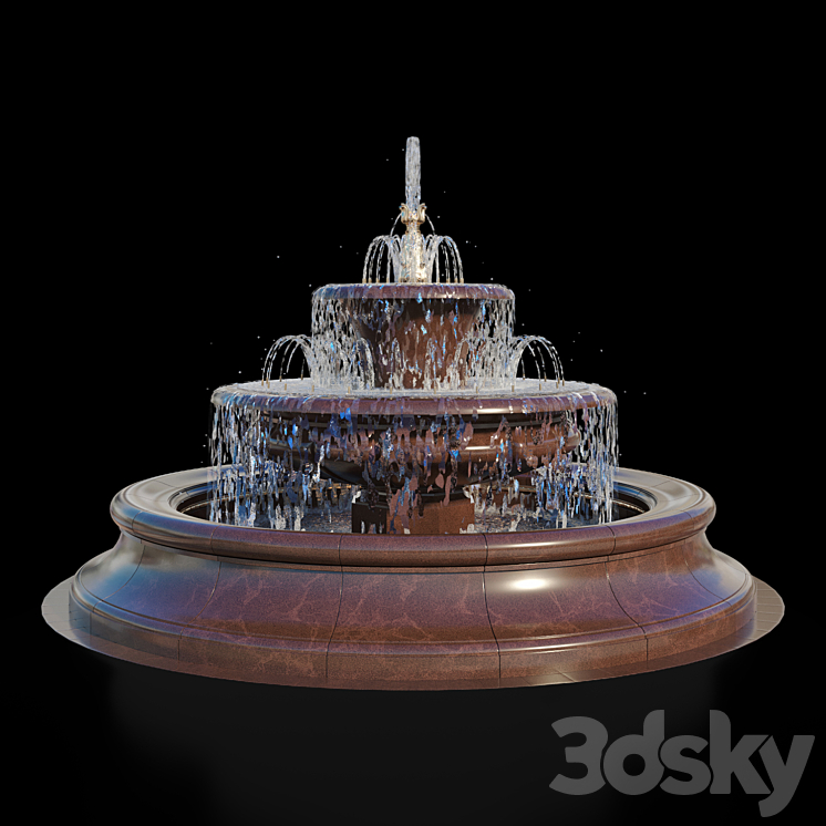 Bees Fountain 3DS Max - thumbnail 1