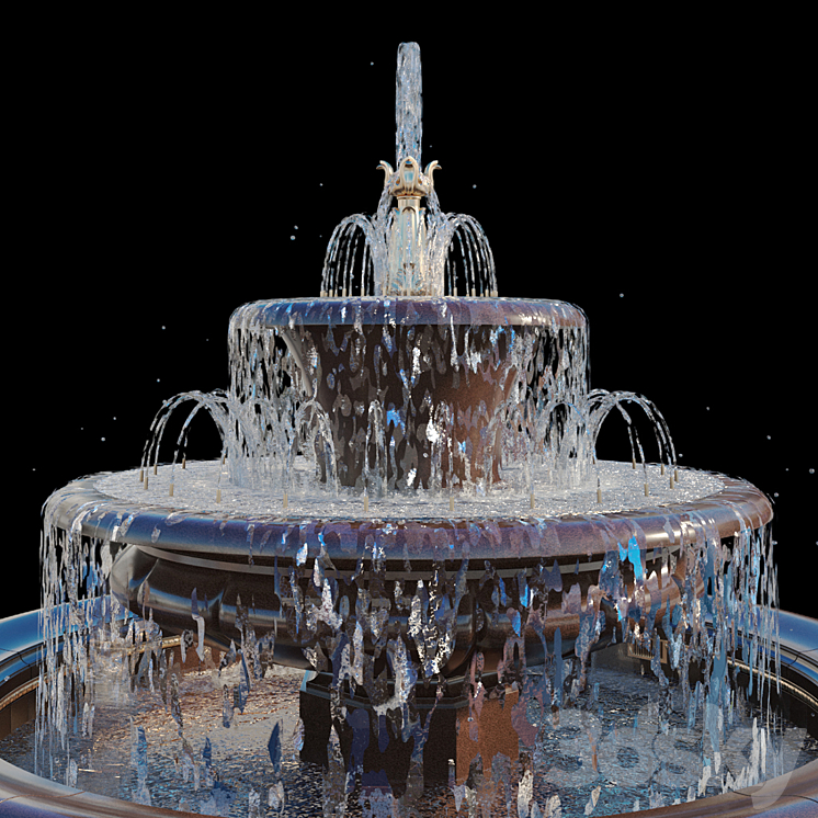 Bees Fountain 3DS Max - thumbnail 2
