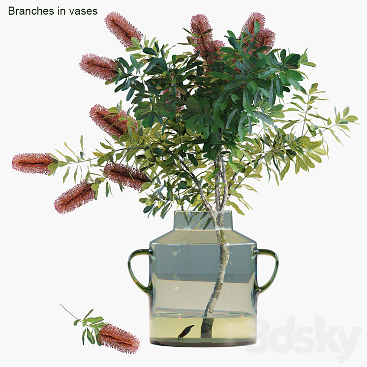 Branches in vases 31 3DS Max Model - thumbnail 1