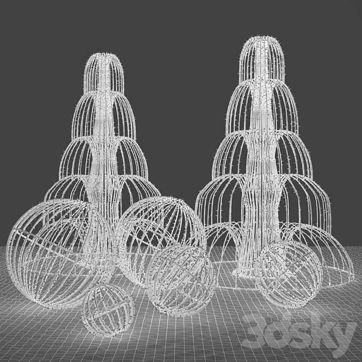 Garland figures 3DS Max - thumbnail 2
