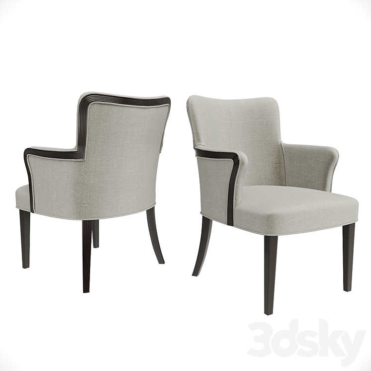 Michael Berman limited ALMONT DINING ARMCHAIR 3DS Max - thumbnail 2