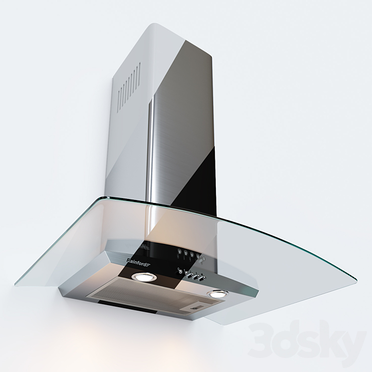 Dome hood with RCH 2620 glass 3D Model