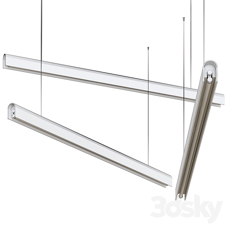 U-light by tossB Suspended Lamp 3D Model