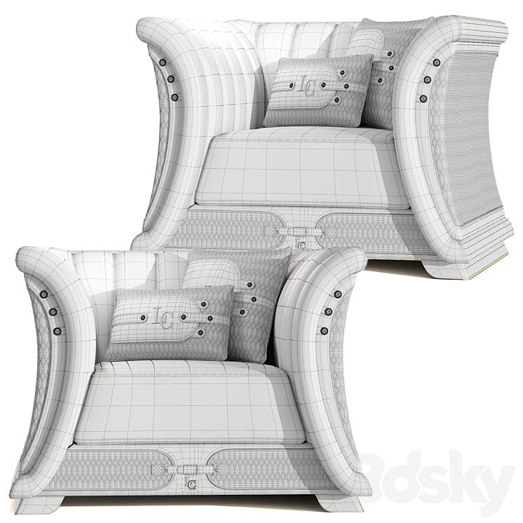 Armchair La Contessina Miracle 3D Model