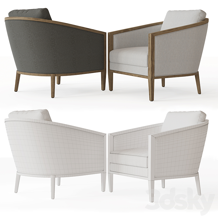 BARRELBACK CHAIR 3D Model