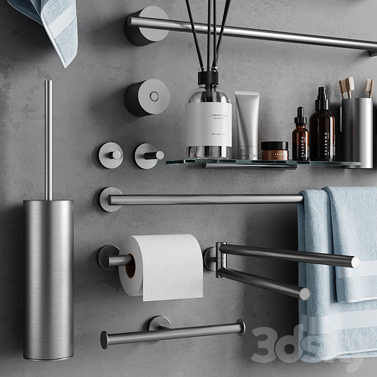 Bycocoon bathrooom accessories 3DS Max - thumbnail 2