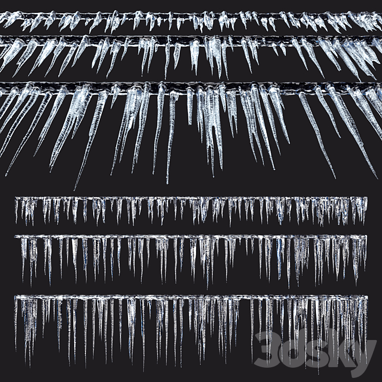 Icicles 02 3DS Max - thumbnail 1