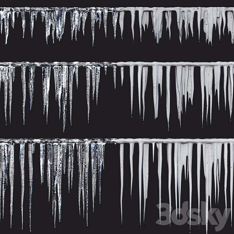 Icicles 02 3DS Max - thumbnail 2