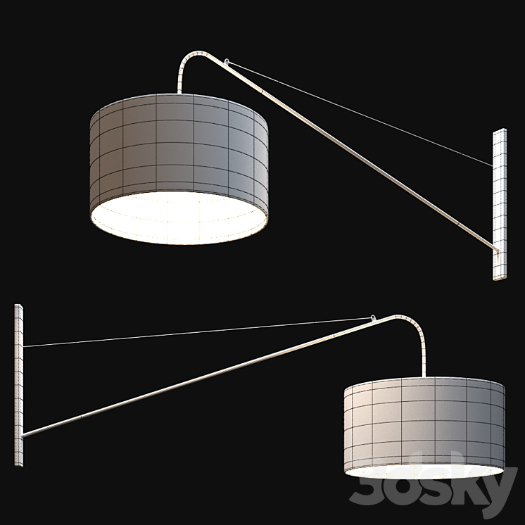 luxcambra ARCO A wall light 3DS Max - thumbnail 2