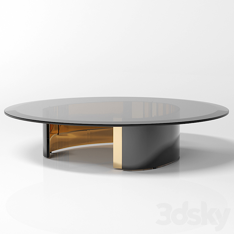 Minotti_Bangle Round coffee table 3DS Max - thumbnail 1