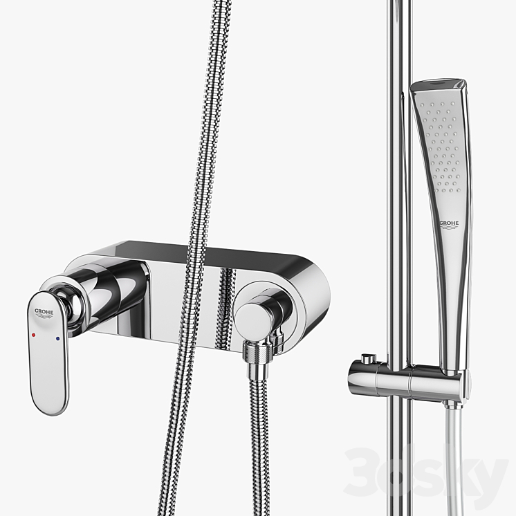 Mixers and showers GROHE | Veris set 69 3D Model