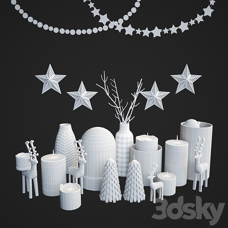 Xmas set 3D Model