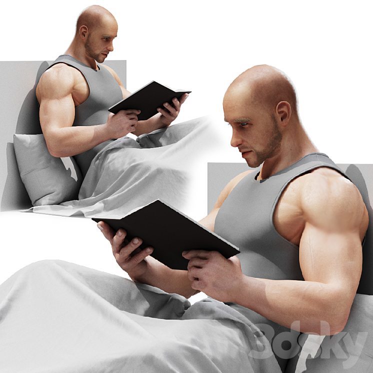 Reading man