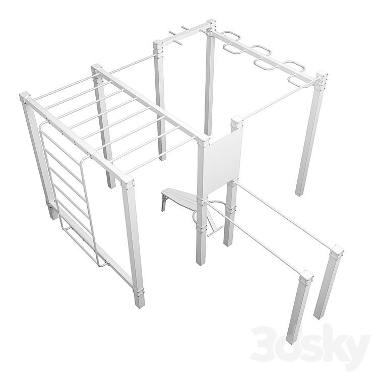 Street Sport. Sports complex S-20.1 3D Model