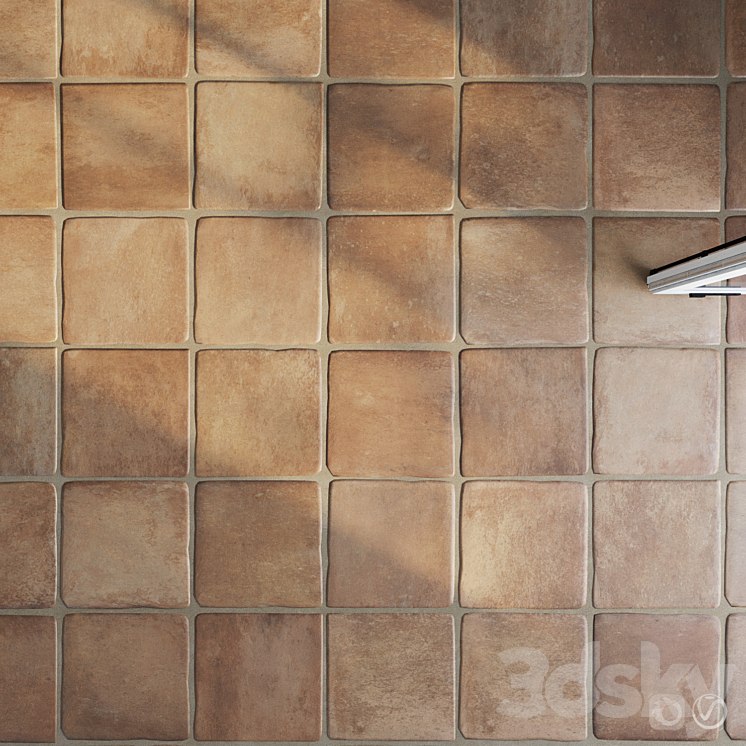 Ceramic tile set 02 – Terracotta 3DS Max Model - thumbnail 2