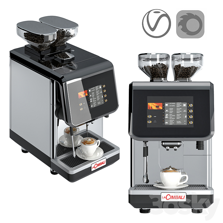 3DS MAX Coffee machine S30 LaCimbali 3DS Max