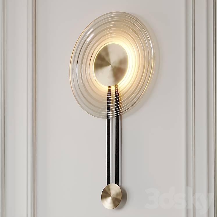 Solar Wall Sconce by Chelsom 3DS Max - thumbnail 1