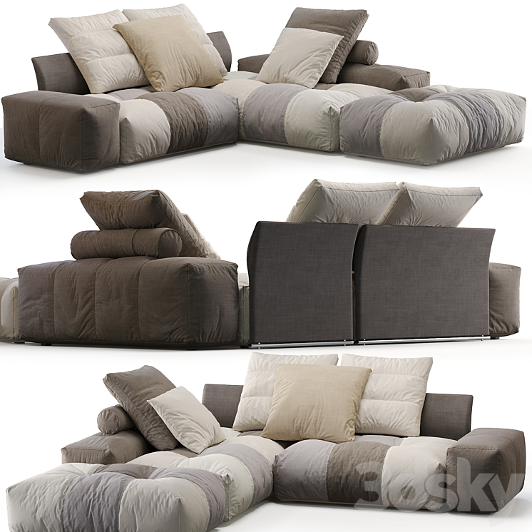 Saba Sofa PIXEL 3D Model