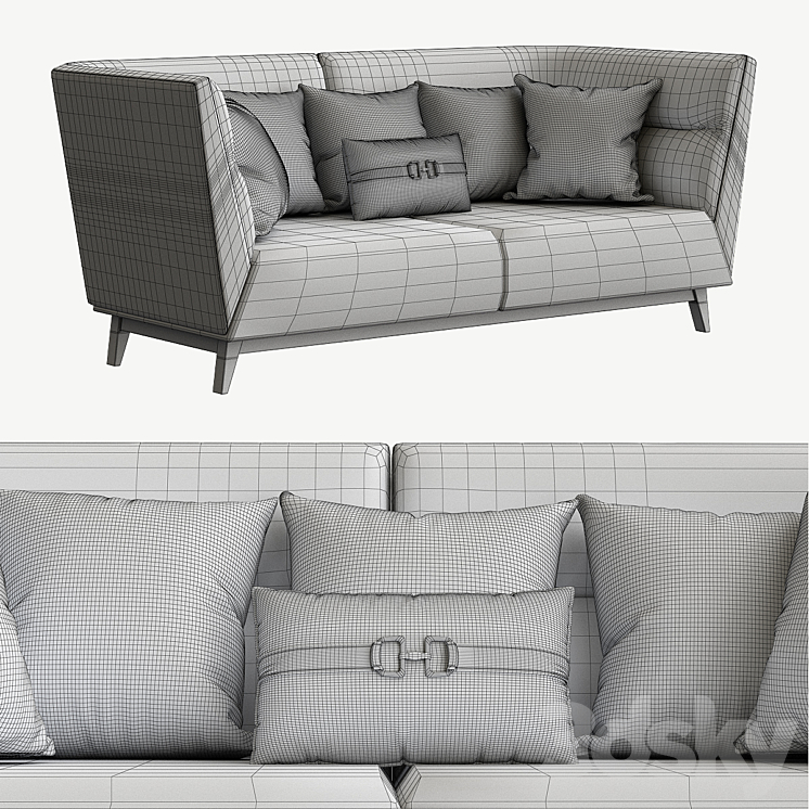 Minotti sofa moder 3D Model