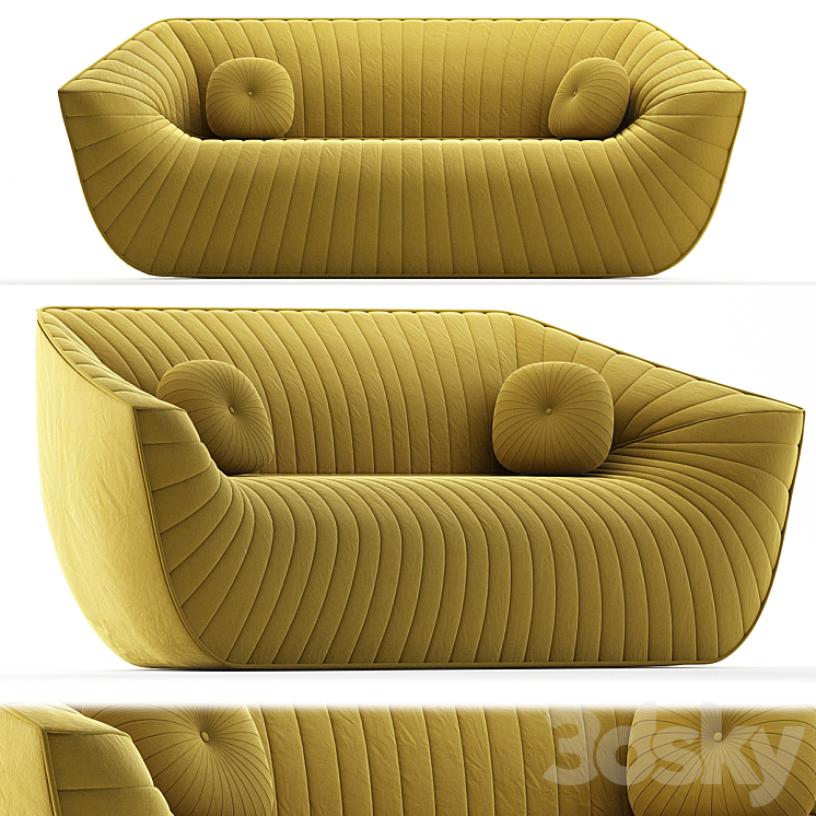 Nautil Sofa by Cedric Ragot for Roche Bobois 3DS Max - thumbnail 1