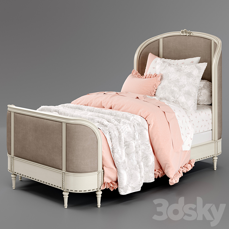 Aveline bed Restoration Hardware 3D Model