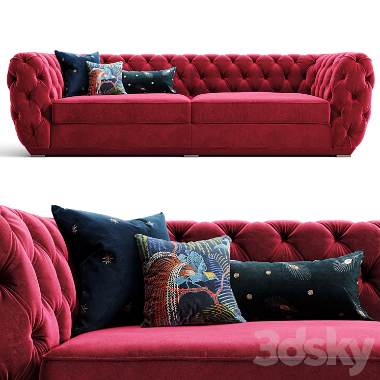 “Sofa King Chesterfild “”the sofa and chair company””” 3DS Max - thumbnail 1