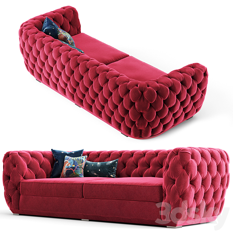 “Sofa King Chesterfild “”the sofa and chair company””” 3DS Max - thumbnail 2