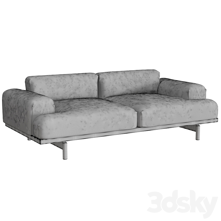 Compose Sofa 2 Seater 3DS Max - thumbnail 2