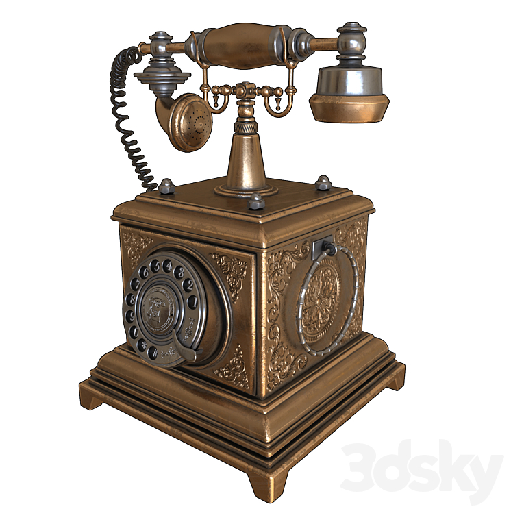 Steampunk phone 3D Model