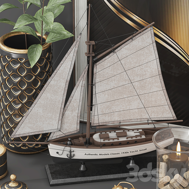 Decorative set (v2) 3D Model